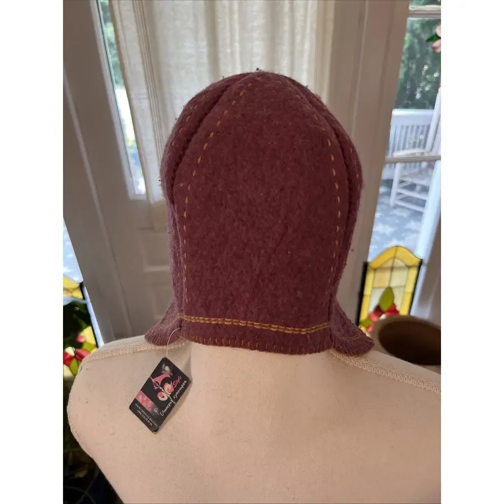 Russian Wool Felt Viking Cosplay Ren Fair Festival Medieval Hat Cap Womens S